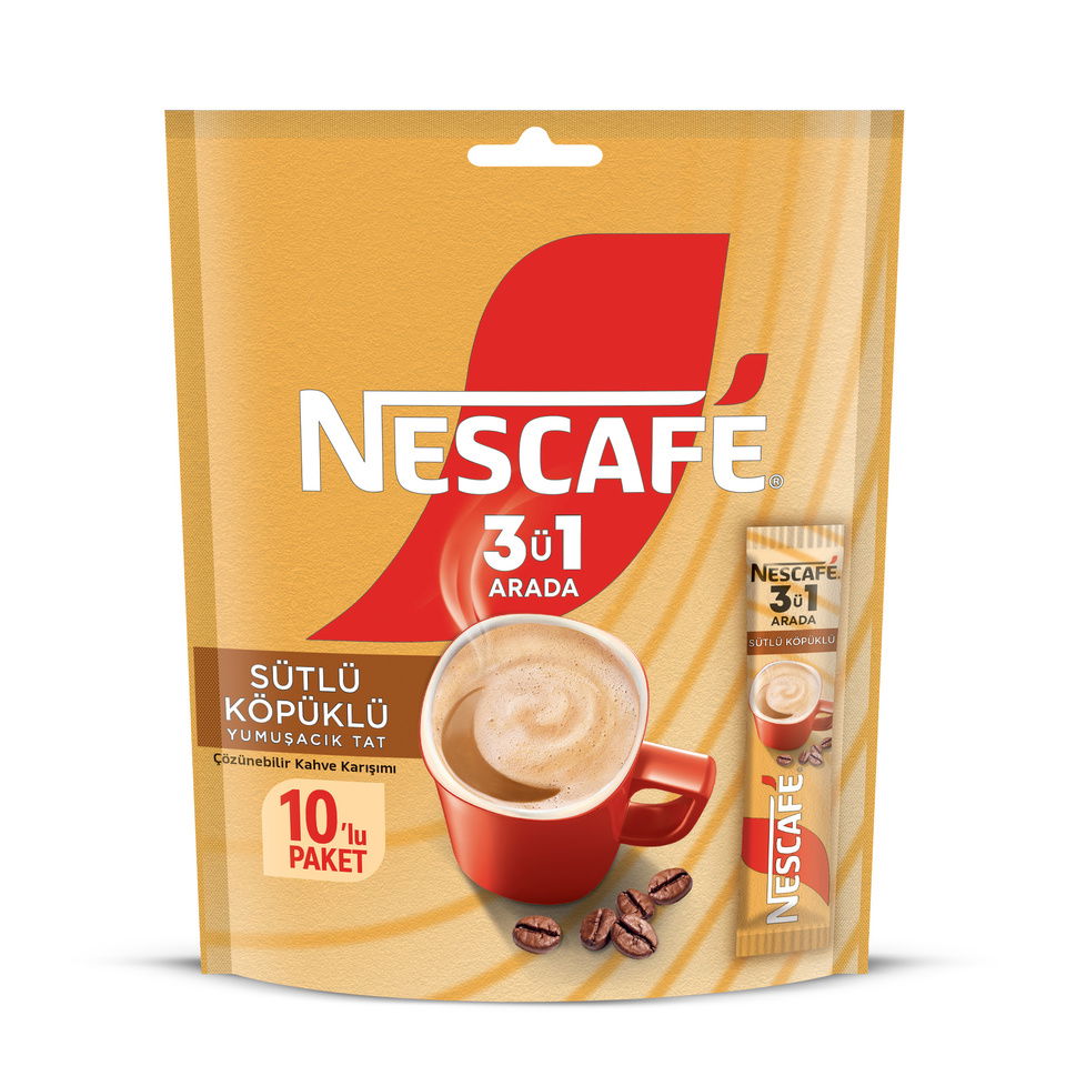 NESCAFE STİCK KAHVE 10*10 GR.- S. KÖPÜKLÜ 3*Ü10 LU